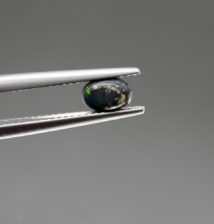 Ethiopian Black Opal, Cabochon, 0.42 ct, Stayish mine deposit - Exhibit Gems