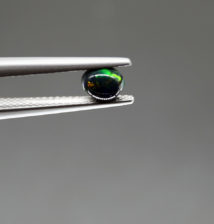 Ethiopian Black Opal, Cabochon, 0.46 ct
